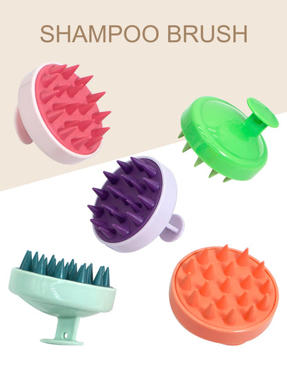 Silicone Shampoo Scalp Hair Massage