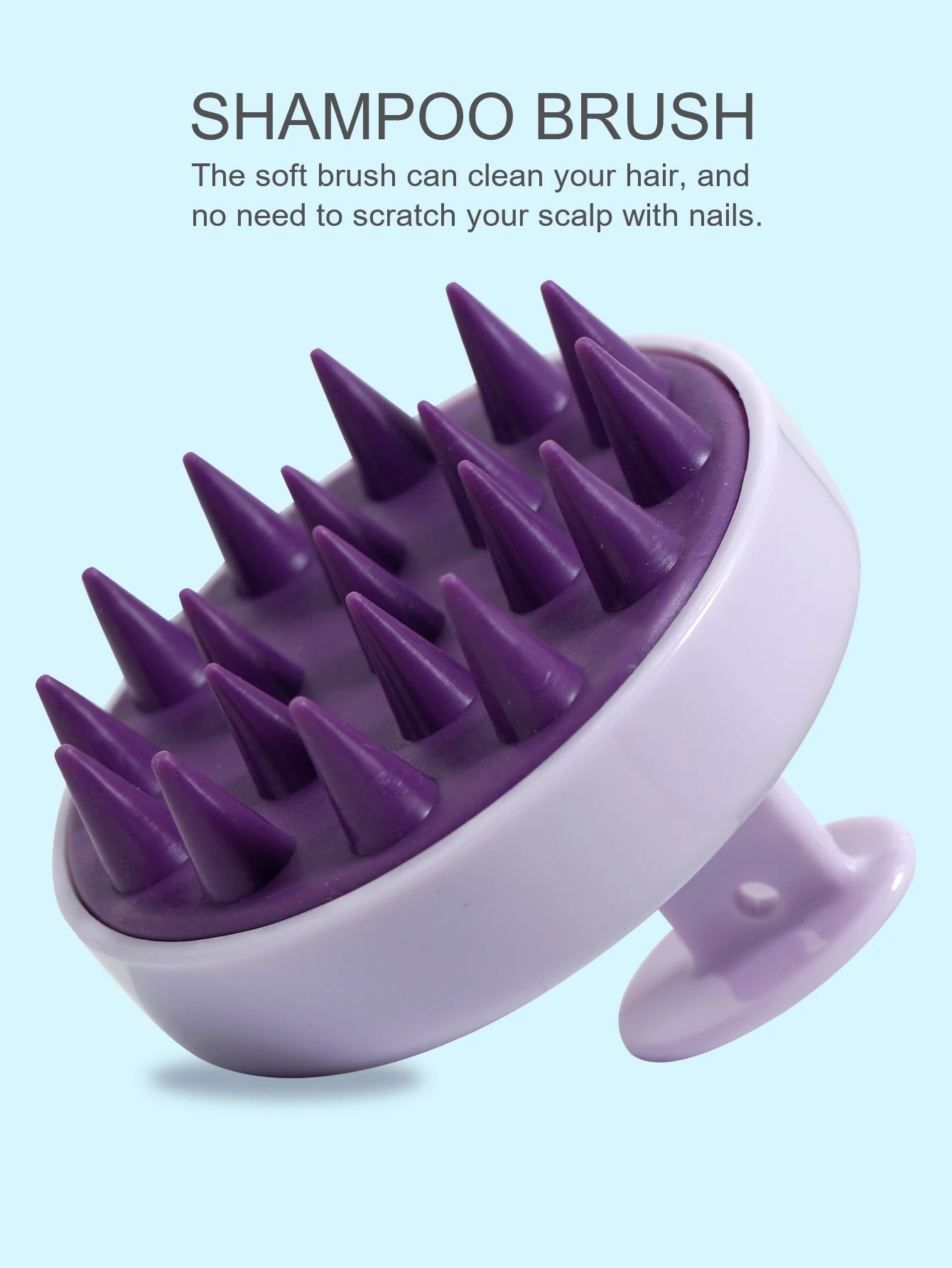 Silicone Shampoo Scalp Hair Massage