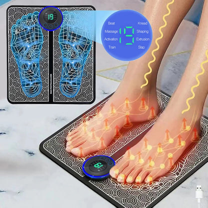 Electric Foot Massager Pad Muscle Massage Relaxation Trainer For Massage Fitness Outdoor Sport Home Family Relax