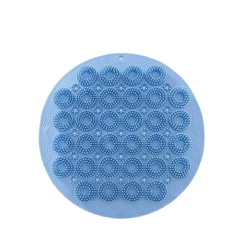 Silicone Backrub Bath Brush Back Massage Suction Cup Backrub Stick Round Bathroom Non-Slip Foot Massager Strong Suction Non-Slip